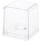 Pioneer Plastics Clear Plastic Golf Ball Display Case with Base (UV Resistant), 2.125" W x 2.125" D x 2" H